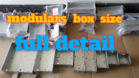 modular switches metal boxes|electrical modular box sizes.